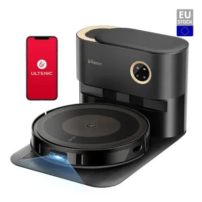 Ultenic TS1 Robot Vacuum Cleaner with Self Emptying Station, Dual-Spin Mopping, 3000Pa Suction, 