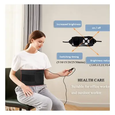 120 lamp beads three chips of red light + infrared physiotherapy belt warm uterus lumbar care ph