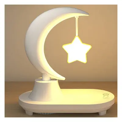 Modern ABS Moon Shape Bluetooth Speaker Night Light LED Table Lamp