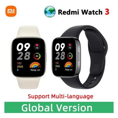 Global Version xiaomi Redmi Watch 3: 1.75" AMOLED, 12-day Battery, Waterproof