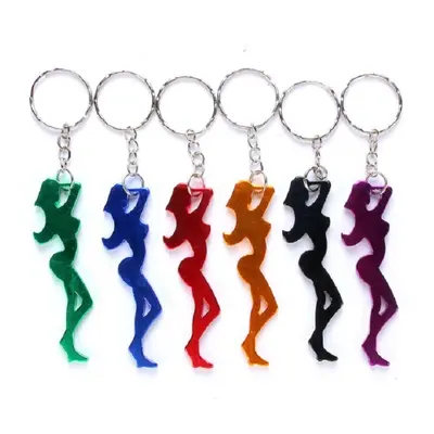 12 PCS Personalized Creative Backpack Keychain Small Pendant Aluminum Bottle Opener