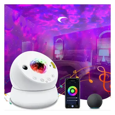 Touch APP smart voice control galaxy kids space moving water wave moon star nebula lamp,light le