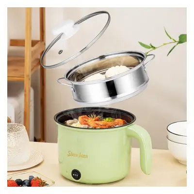 18cm Fast / Slow Gear+Non-stick Pot+Stainless Steel Steaming Grid Multifunctional Mini Electric 