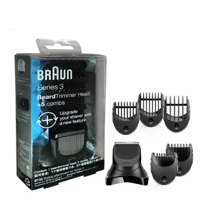 Braun Series 3 electric shaver beard trimmer head with 5 comb shaving heads razor replacement