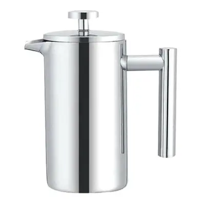 304 Stainless Steel French Pressure Coffee Pot Hand Made Tea Pot, Capacity:350ml