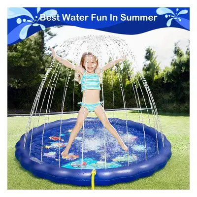 Splash Pad for Dogs and Kids Starry sky blue children&#039;s outdoor splashing spray pad pvc inf