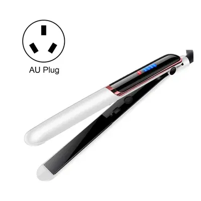 35W 2-in-1 roll straight dual-purpose electric hair straightener curling rod white