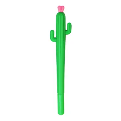 Cute cartoon pressure relief pen cactus soft glue neutral pen student creative stationery prickl