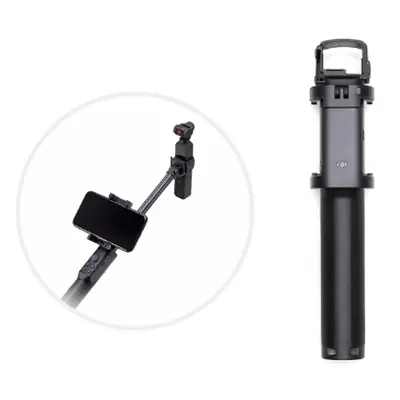 Original DJI Osmo Pocket extension pole with cell phone clip and 1/4-inch connector