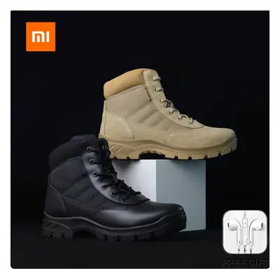 Xiaomi Youpin Combat Boots Lightweight Running Shoes for Men Cushioning Non-slip Ventilation Top