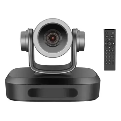 GUCEE G07-4K10X Webcam, 4K HD 10x Optical Zoom Auto Focus Built-in Microphone - Black, EU Plug