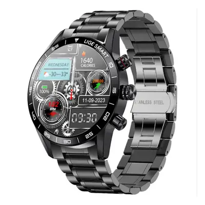 LIGE 2023 AMOLED HD Screen Watch For Men Smart Calling Watch Smartwatch Fashion Business Clock N