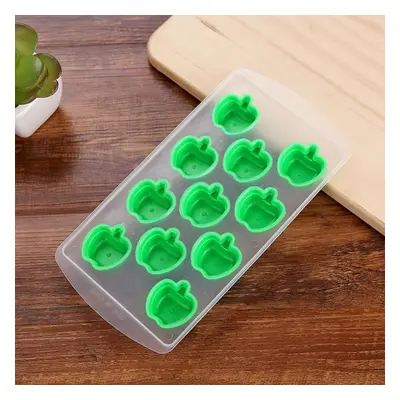 Apple shaped silicone ice cube creative ice box fruit ice cube mold color random A1219