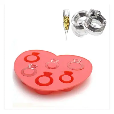 Silicone DIY creative ring ice mold ice box