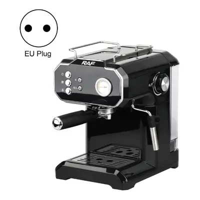 RAF R.104 Home Small Semi Automatic High Pressure Steam Milk Foaming Coffee Machine, EU Plug(Bla