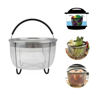 6QT 304 Stainless Steel Steamer Basket Instant Pot Accessories Instant Cooker Draining Steam Bas