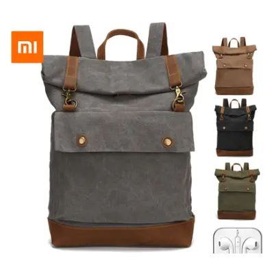 Xiaomi Youpin New Cancas Backpack Men Outdoor Travel Bags Women Classic Laptop Bag Student Schoo