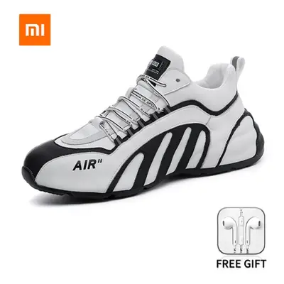 Xiaomi Youpin Men Leather Casual Shoes Sneakers Trendy New Breathable Non-slip Leisure Footwear 