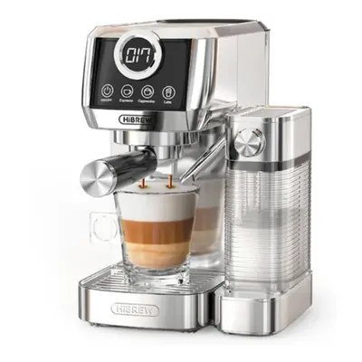 HiBREW H13A 3 in 1 Semi Automatic Coffee Machine, 6 Coffee Modes, 20Bar Extraction Pressure, 1.3