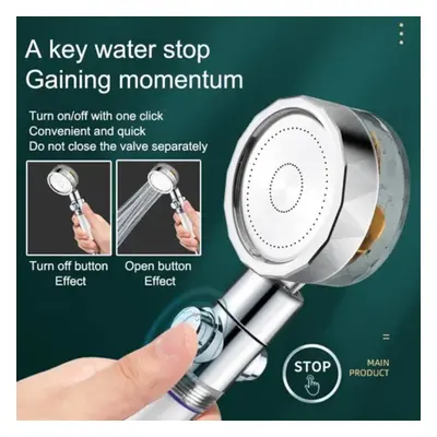 Water Saving Flow 360° Rotating High-pressure Shower