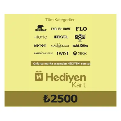 Hediyen KART - All Access ₺2500 Gift Card TR