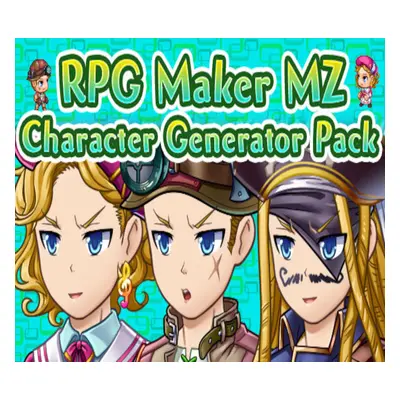 RPG MAKER MZ - Character Generator Pack DLC PC Steam CD Key