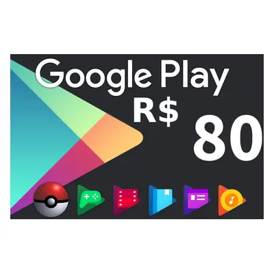 Google Play 80 BRL BR Gift Card