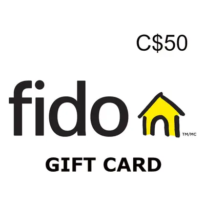 Fido PIN C$50 Gift Card CA