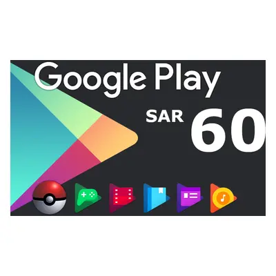 Google Play SAR 60 SA Gift Card