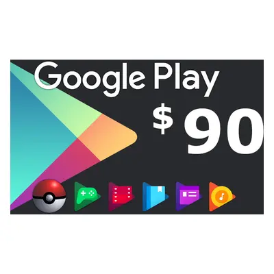 Google Play $90 US Gift Card