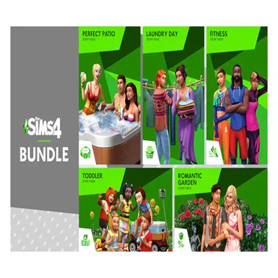 The Sims 4 - Perfect Patio + Laundry Day + Toddler + Romantic Garden + Fitness Stuff DLC Bundle 