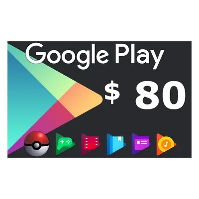 Google Play $80 US Gift Card