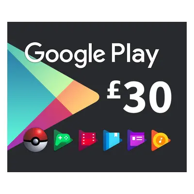 Google Play £30 UK Gift Card