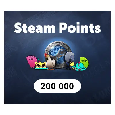 200.000 Steam Points Manual Delivery