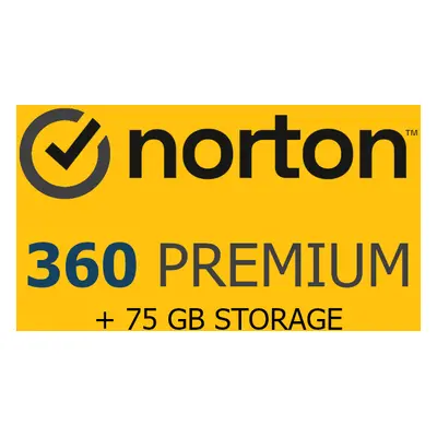 Norton 360 Premium 2024 EU Key (1 Year / 10 Devices) + 75 GB Cloud Storage