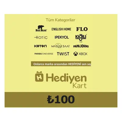 Hediyen KART - All Access ₺100 Gift Card TR