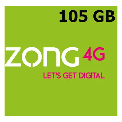 Zong 105 GB Data Mobile Top-up PK