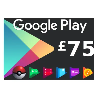 Google Play £75 UK Gift Card