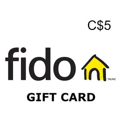 Fido PIN C$5 Gift Card CA