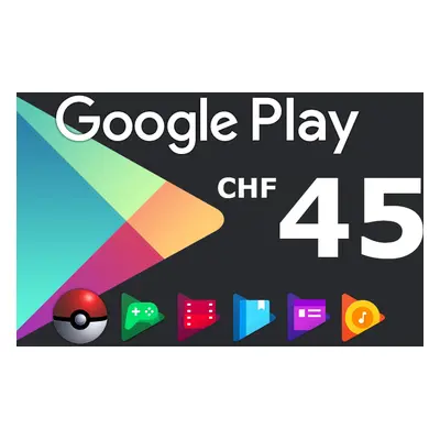 Google Play CHF 45 CH Gift Card