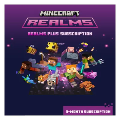 Minecraft Realms Plus 3-Month Subscription XBOX One / Xbox Series X|S / Windows 10 CD Key