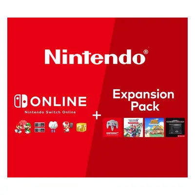 Nintendo Switch Online - 12 Months (365 Days) Individual Membership + Expansion Pack JP