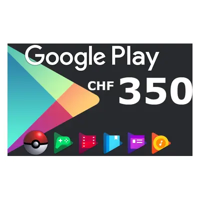 Google Play CHF 350 CH Gift Card