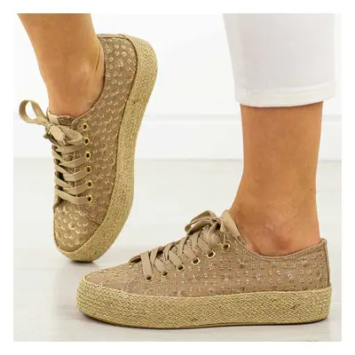 Khaki trampki damskie, espadryle Lee Cooper