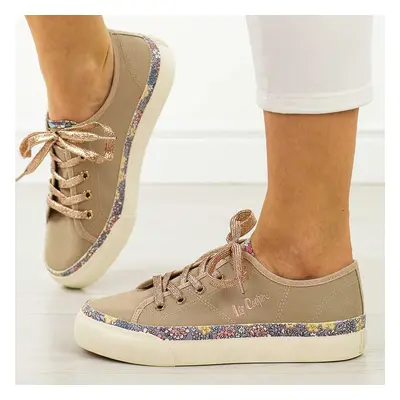 Khaki trampki damskie Lee Cooper