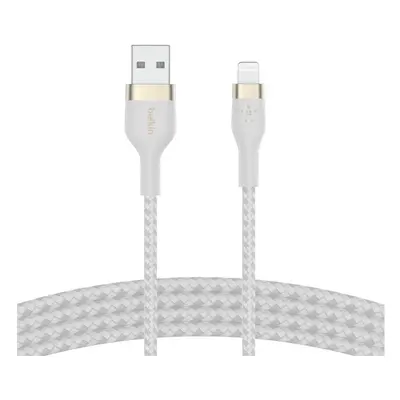 Belkin CAA010bt1MWH BOOST CHARGE™ USB-A do LTG silikonowy 1m biały