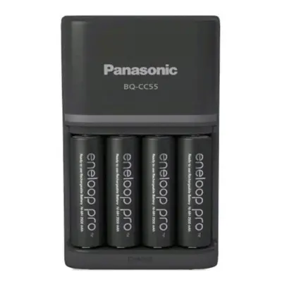 Panasonic Eneloop BQ CC55 + x R6/AA Eneloop Pro mAh BK-3HCDE