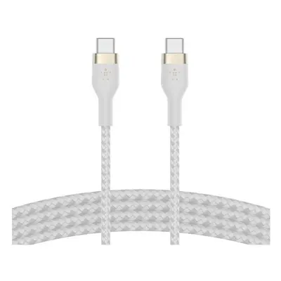 Belkin CAB011bt2MWH BOOST CHARGE™ USB-C do USB-C 2.0 silikonowy w oplocie 2m biały