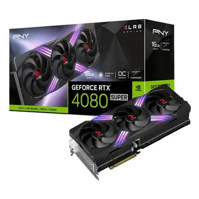 PNY GeForce RTX 4080 SUPER XLR8 Gaming VERTO™ EPIC-X RGB™ Triple Fan OC 16GB GDDR6X DLSS 3