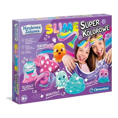 Kreatywna,zestaw naukowy Clementoni Super Kolorowe Slime 50636